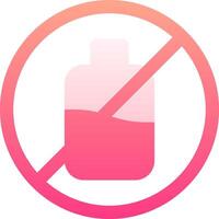 No alcohol icon vector