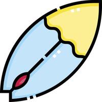 A pencil with a red tip and a yellow tip vector
