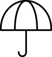 An umbrella icon on a white background vector