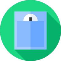 A blue envelope with a white button on it vector