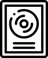 A black and white image of a circular object vector