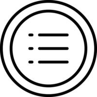 A black and white icon of a list vector