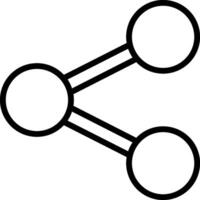 A black and white image of a circle with two circles vector