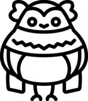A cartoon character with a large head and a small body vector