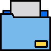 File folder icon vector