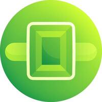 A green square with a square in the middle vector