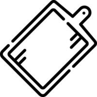 A black and white icon of a clipboard vector