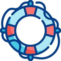 Life preserver icon illustration vector