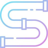 A logo with a pipe and a letter s vector