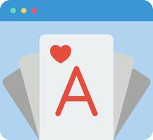 A playing card with a heart on it vector