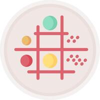 A colorful icon with dots and lines vector