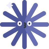 A cartoon star with eyes and a nose vector