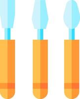 Three different tools with different shapes and sizes vector