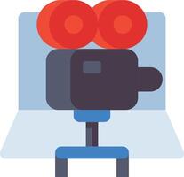 A camera on top of a table vector