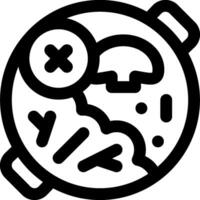 A black and white image of a clock with a mushroom on it vector