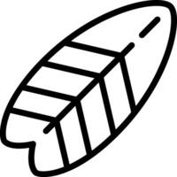 A black and white drawing of a leaf vector