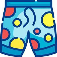A pair of shorts with polka dots on them vector