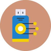 Driving Data Flat Multi Color Icon vector