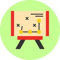 Long Range Planning Flat Multi Color Icon vector