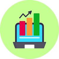 Growth Hacking Flat Multi Color Icon vector