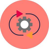 Optimization Flat Multi Color Icon vector
