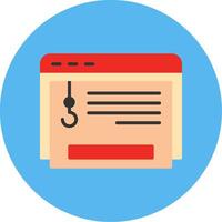 Clickbait Flat Multi Color Icon vector