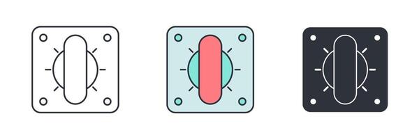 Toggle switch icon symbol illustration isolated on white background vector