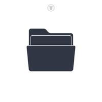 File Folder icon symbol illustration isolated on white background vector