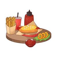 Quick Snacks for Relaxing illustration vector
