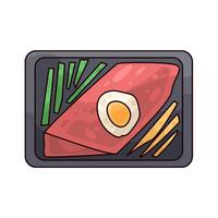 Illustration of fast food vector