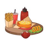 Quick Snacks for Relaxing vector