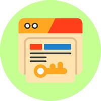 Keyword Stuffing Flat Multi Color Icon vector