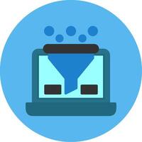 Conversion Flat Multi Color Icon vector