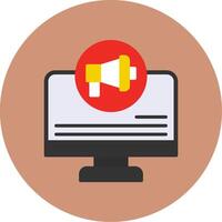 Online Pr Flat Multi Color Icon vector
