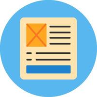 Latent Semantic Index Flat Multi Color Icon vector