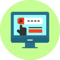 Featured Snippet Flat Multi Color Icon vector
