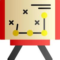 Long Range Planning Flat Gradient Icon vector