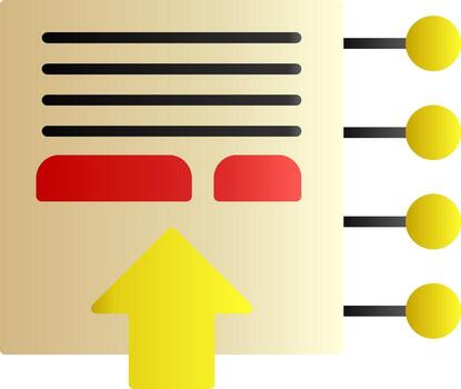 Interactive Content Flat Gradient Icon vector