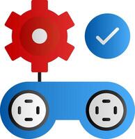 Gamification Flat Gradient Icon vector