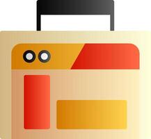 Google Search Console Flat Gradient Icon vector