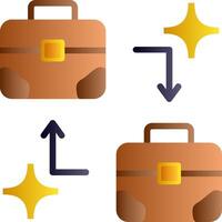 B2B Flat Gradient Icon vector