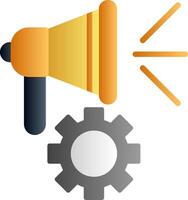 Campaign Optimization Flat Gradient Icon vector