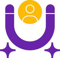 Lead Generation Glyph Two Color Icon vector