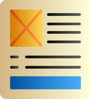 Latent Semantic Index Flat Gradient Icon vector