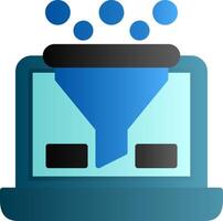Conversion Flat Gradient Icon vector