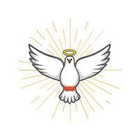 Pentecost poster design for print or use as card vector
