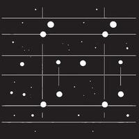 A black and white illustration of a grid with dots vector