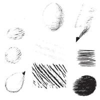 A set of different brushes and pencils vector