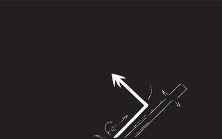 A black technology and gaming background with a distressed monochrome abstract pattern and a random arrow vector