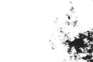 Weathered and Rough Abstract Grunge Texture with Black-and-White Halftone Patterns and Ink Blots on a Noisy White background vector